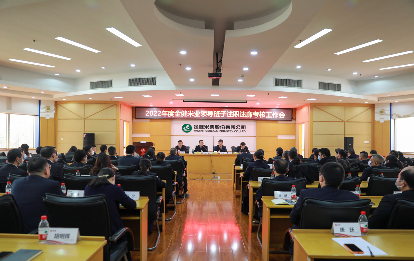 2022年度金健米业领导班子述职述廉考核工作会议召开(图1)