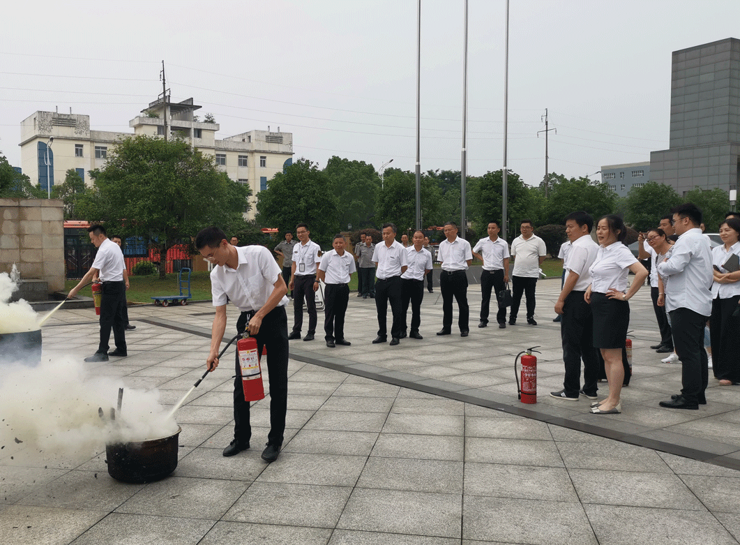 公司开展2019年安全月动员暨安全培训、消防演练大会(图3)